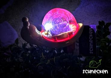 Solar-Gartenstecker Schnecke
