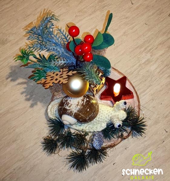 Tischdekoteller Schnecke